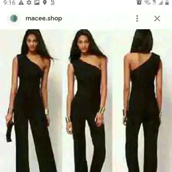 NWNT garage sexy party/cocktail office wedding jumpsuit with side slit size 9/10 - Picture 1 of 8